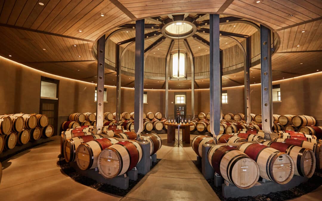 shot of circular barrel room